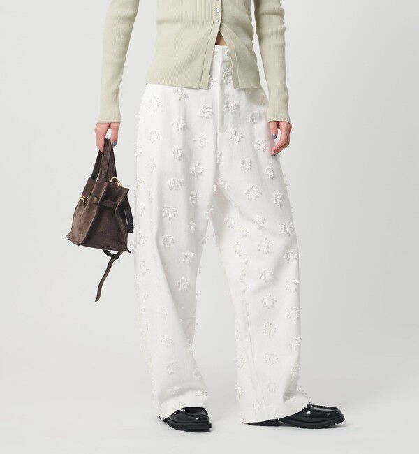 BEAUTY&YOUTH UNITED ARROWS「コットン エンブロイダリー パンツ」|チノ|