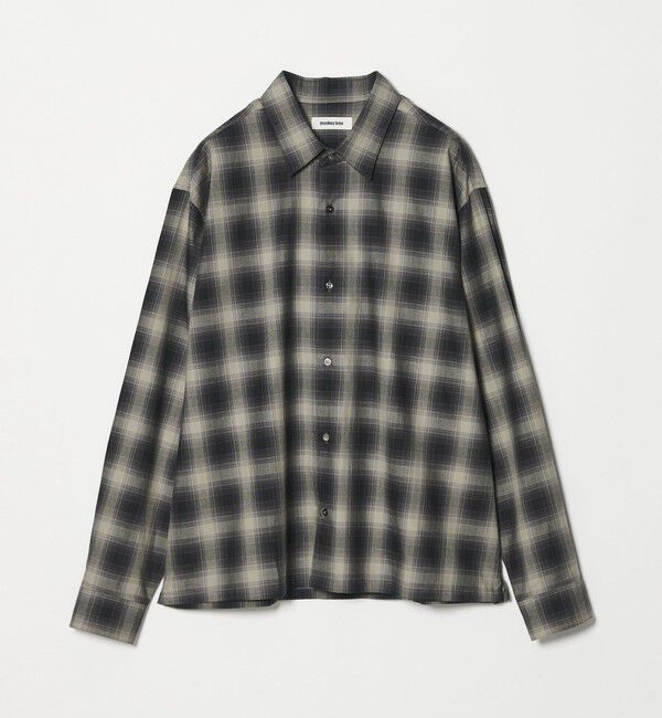 MONKEY TIME「コットン クロップド シャツ」|シャツ・ブラウス|BLACK