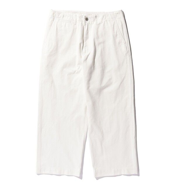 BEAMS PLUS「MIL Trousers Herringbone」|その他|WHITE