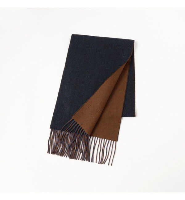 BEAMS「ヘリンボーン リバーシブル マフラー」|マフラー|