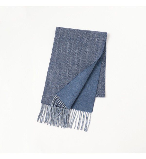 BEAMS「ヘリンボーン リバーシブル マフラー」|マフラー|