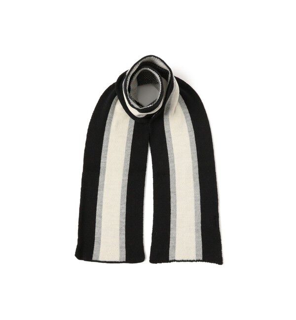 BEAMS PLUS「School Scarf Jacquard Stripe」|マフラー|