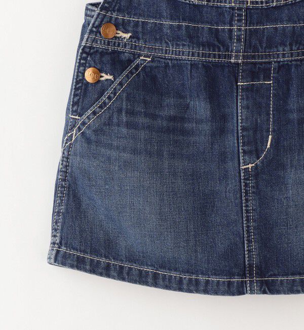 SHIPS KIDS「Lee:デニム オーバーオール スカート(100～120cm)」|スカート|