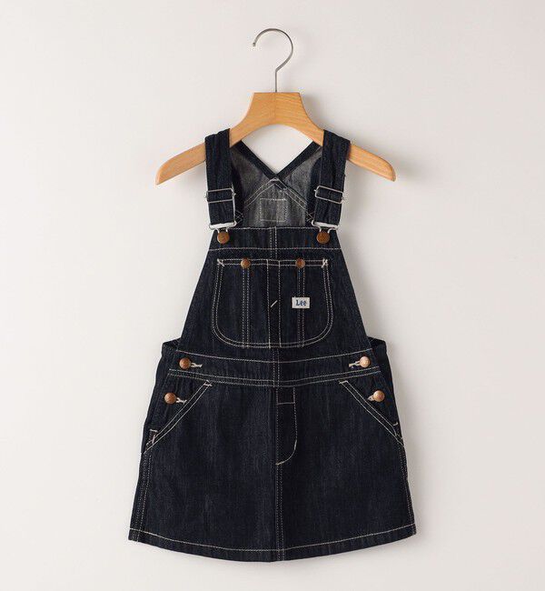 SHIPS KIDS「Lee:デニム オーバーオール スカート(100～120cm)」|スカート|ダークブルー