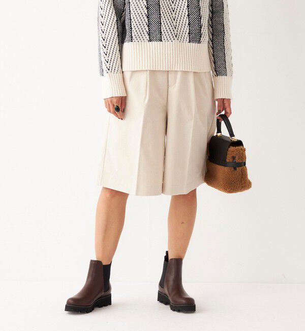 SHIPS Colors 「SHIPS Colors:〈洗濯機可能〉ストレッチ コーデュロイ キュロット」|キュロット|オフホワイト