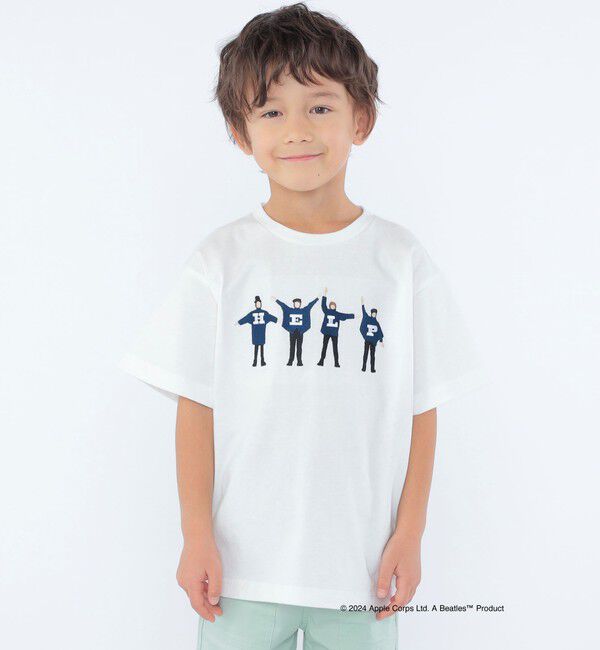 SHIPS KIDS「SHIPS KIDS:100～130cm / 〈家族おそろい〉【THE BEATLES】TEE」|Tシャツ・カットソー|