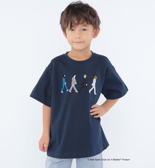 SHIPS KIDS「SHIPS KIDS:100～130cm / 〈家族おそろい〉【THE BEATLES】TEE」|Tシャツ・カットソー|