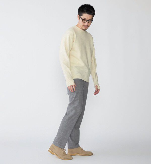 SHIPS「SHIPS: 奥山メリヤス ブリティッシュ ウール クルーネック ニット」|ニット・セーター|