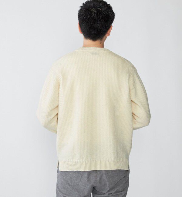 SHIPS「SHIPS: 奥山メリヤス ブリティッシュ ウール クルーネック ニット」|ニット・セーター|