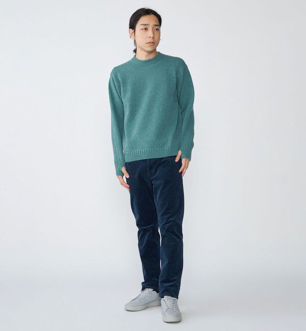 SHIPS「SHIPS: 奥山メリヤス ブリティッシュ ウール クルーネック ニット」|ニット・セーター|