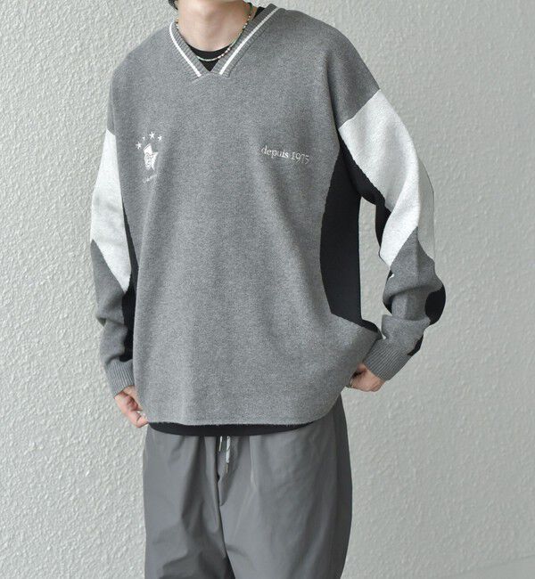 SHIPS any「SHIPS any: 〈手洗い可能〉ダブルジャガード ゲームシャツ ニット◇」|ニット・セーター|