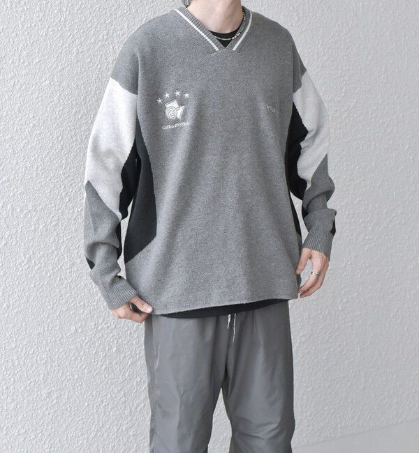 SHIPS any「SHIPS any: 〈手洗い可能〉ダブルジャガード ゲームシャツ ニット◇」|ニット・セーター|