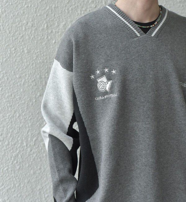 SHIPS any「SHIPS any: 〈手洗い可能〉ダブルジャガード ゲームシャツ ニット◇」|ニット・セーター|