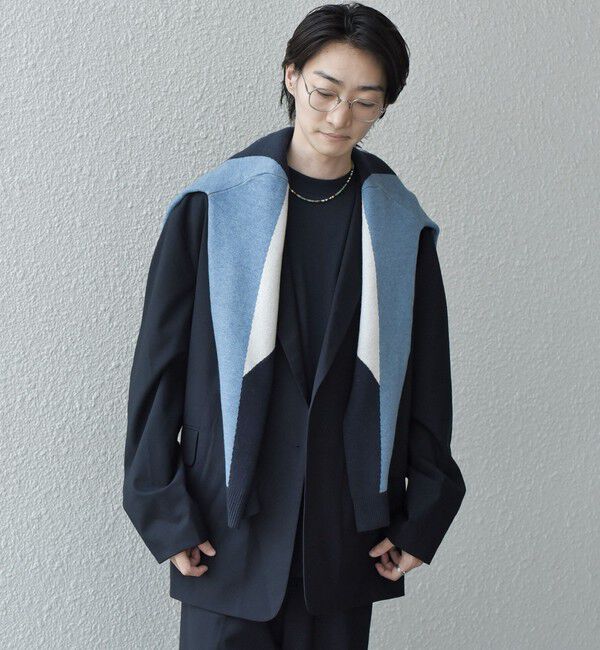 SHIPS any「SHIPS any: 〈手洗い可能〉ダブルジャガード ゲームシャツ ニット◇」|ニット・セーター|