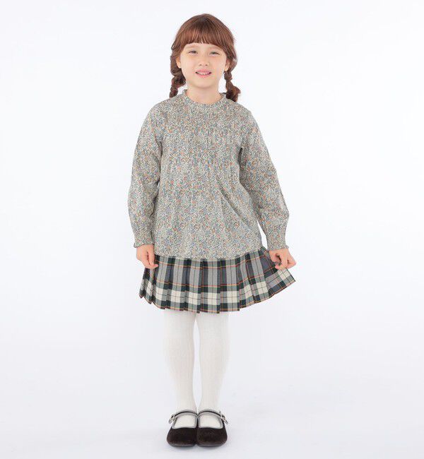 SHIPS KIDS「SHIPS KIDS:100～130cm / リバティ 長袖 ブラウス」|シャツ・ブラウス|