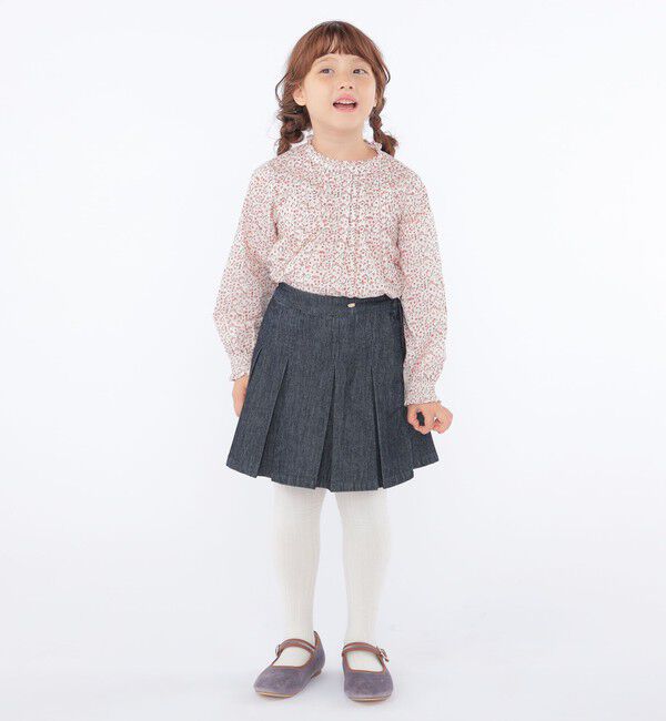 SHIPS KIDS「SHIPS KIDS:100～130cm / リバティ 長袖 ブラウス」|シャツ・ブラウス|