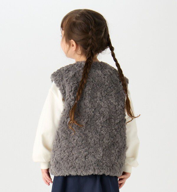 SHIPS Colors 「SHIPS Colors: 90～140cm /〈手洗い可能〉ボア ベスト◇」|ダウンベスト・ベスト|