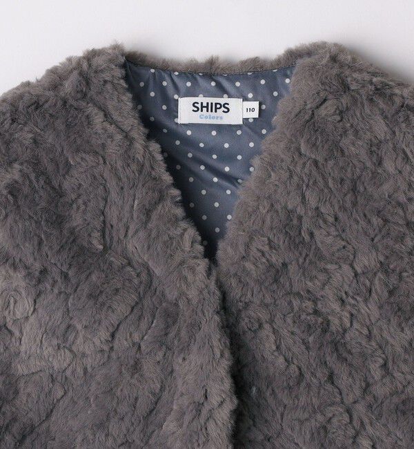 SHIPS Colors 「SHIPS Colors: 90～140cm /〈手洗い可能〉ボア ベスト◇」|ダウンベスト・ベスト|