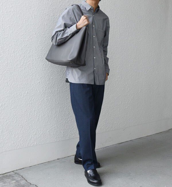 SHIPS any「SHIPS any: スプリット レザー トートバッグ (クラッチバッグ付き) 25AW◇」|トートバッグ|