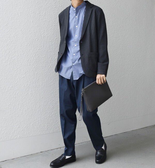 SHIPS any「SHIPS any: スプリット レザー トートバッグ (クラッチバッグ付き) 25AW◇」|トートバッグ|