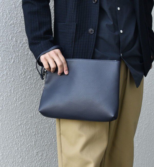 SHIPS any「SHIPS any: スプリット レザー トートバッグ (クラッチバッグ付き) 25AW◇」|トートバッグ|