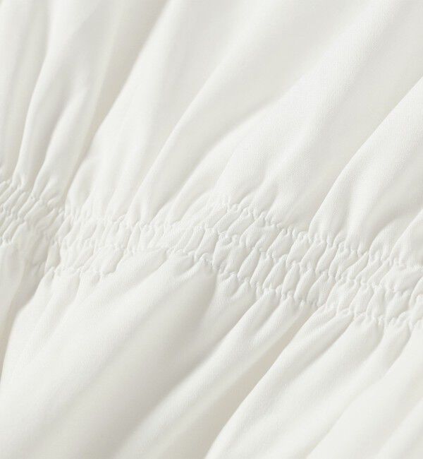 SHIPS any「SHIPS any:〈洗濯機可能〉REPREVE ギャザー パフシャツ ブラウス」|シャツ・ブラウス|