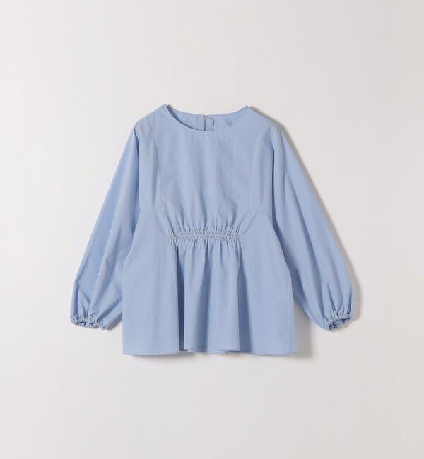 SHIPS any「SHIPS any:〈洗濯機可能〉REPREVE ギャザー パフシャツ ブラウス」|シャツ・ブラウス|
