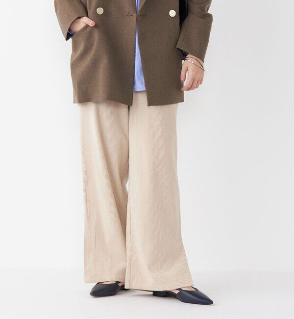 SHIPS Colors 「SHIPS Colors:〈手洗い可能〉カット コーデュロイ ゴム パンツ◇」|その他|