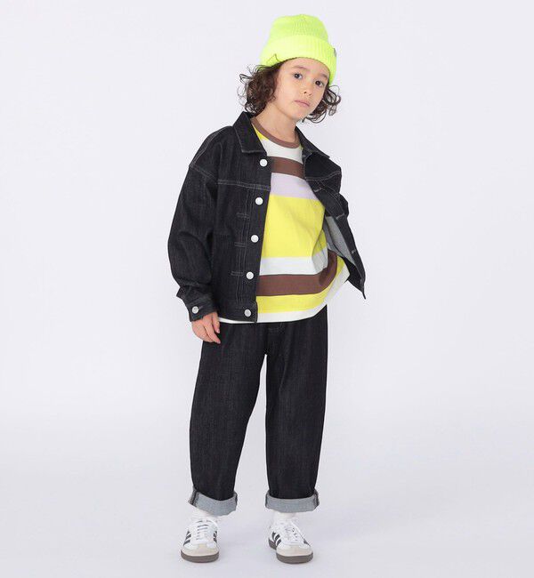 SHIPS KIDS「SHIPS KIDS:100～125cm/ マルチ ボーダー ロングスリーブ Tシャツ」|Tシャツ・カットソー|