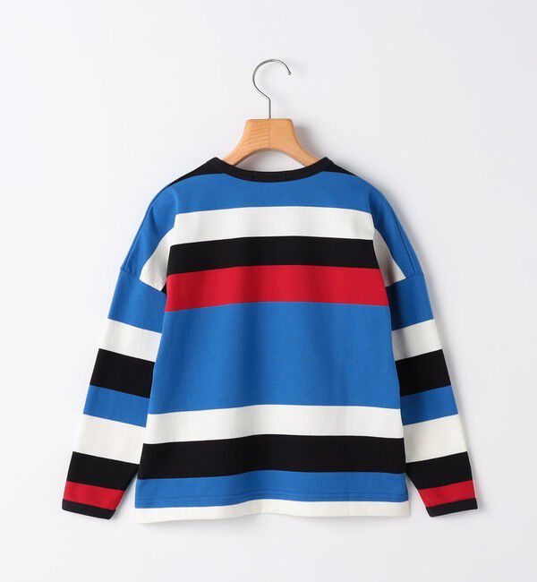SHIPS KIDS「SHIPS KIDS:100～125cm/ マルチ ボーダー ロングスリーブ Tシャツ」|Tシャツ・カットソー|