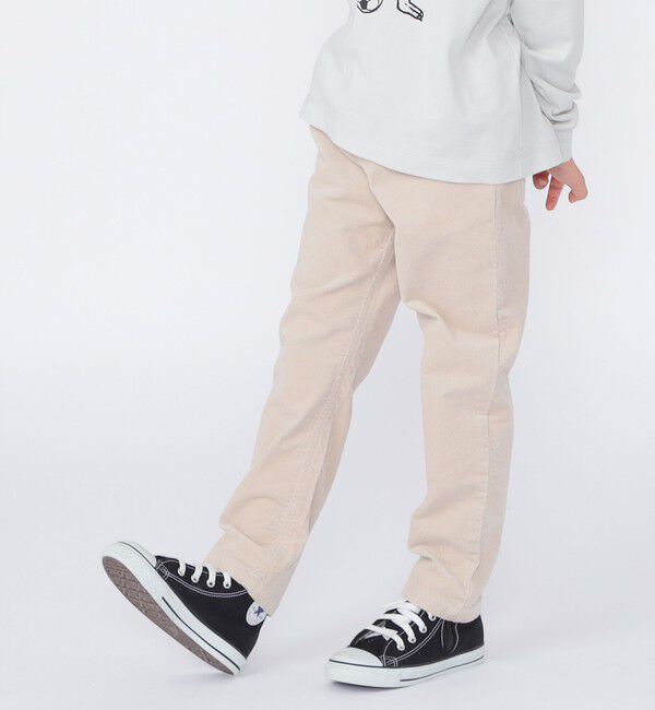SHIPS KIDS「SHIPS KIDS:100～130cm / ストレッチ コーデュロイ 5ポケット パンツ」|チノ|アイボリー
