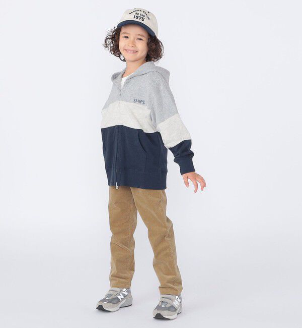 SHIPS KIDS「SHIPS KIDS:100～130cm / ストレッチ コーデュロイ 5ポケット パンツ」|チノ|