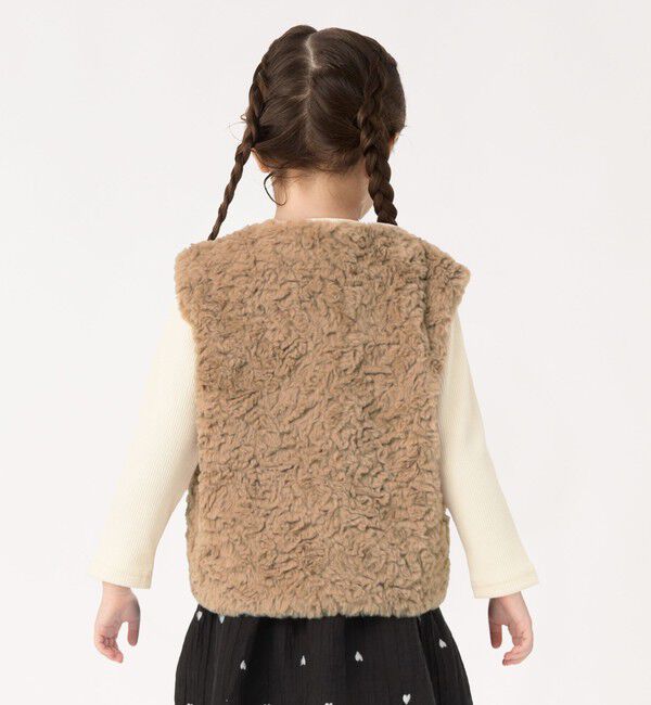 SHIPS Colors 「SHIPS Colors:90～140cm / 〈手洗い可能〉ボア ベスト 2」|ダウンベスト・ベスト|