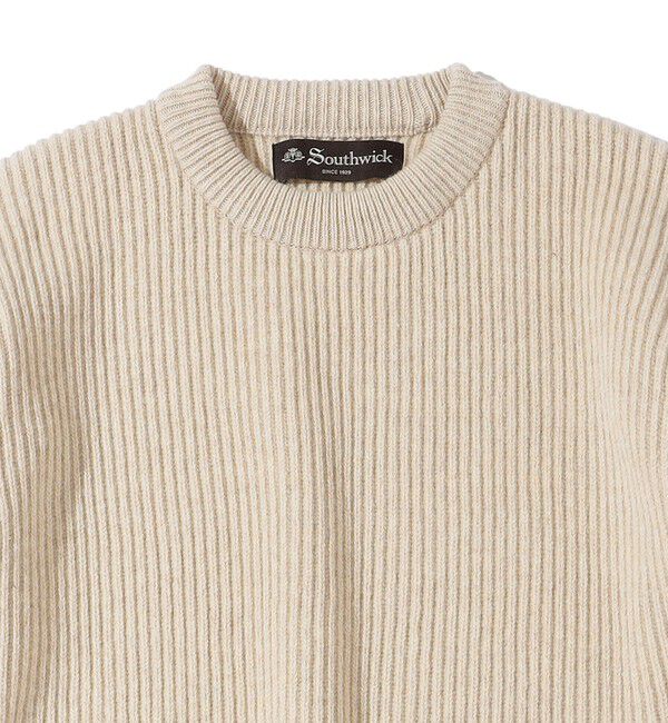 SHIPS「Southwick: Gate Label ウール シルク クルーネック ニット」|ニット・セーター|