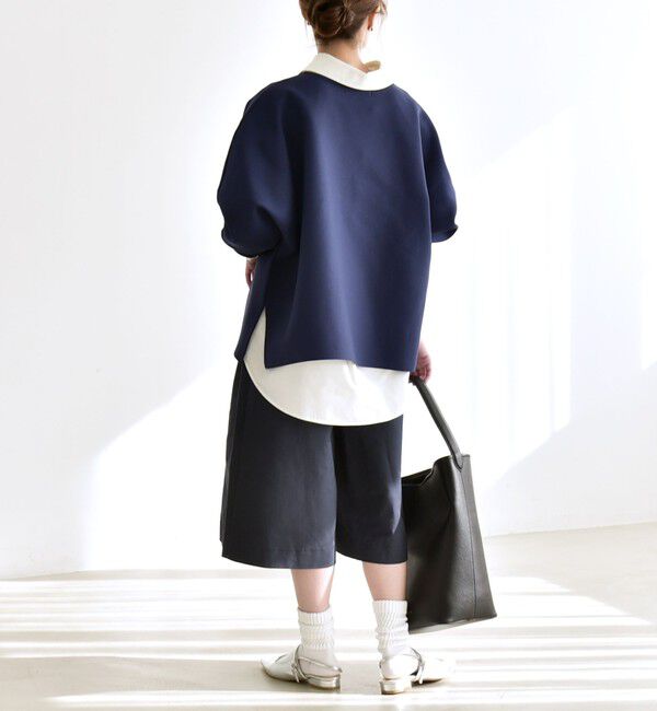 quaranciel「quaranciel:〈手洗い可能〉ボートネック ワイド ニット プルオーバー」|ニット・セーター|