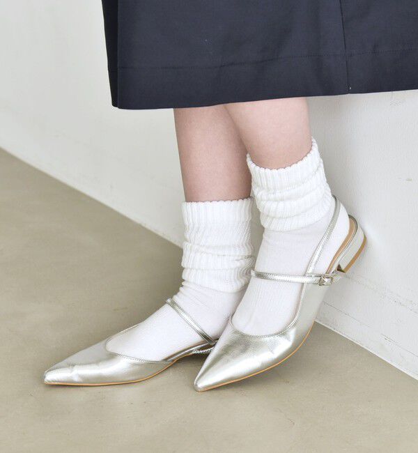 quaranciel「quaranciel: ポインテッド スリングバック パンプス」|パンプス|