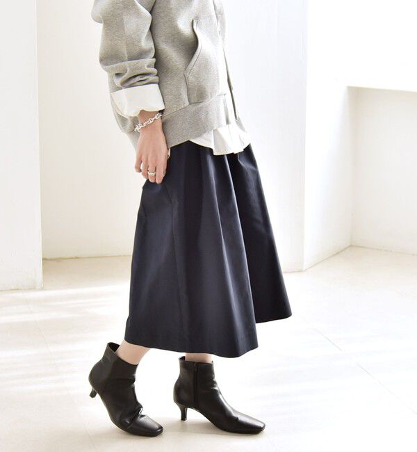 quaranciel「quaranciel:〈洗濯機可能〉タック Aライン ハーフ パンツ」|キュロット|