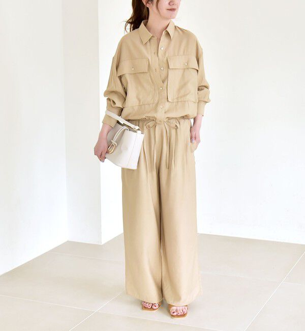 quaranciel「quaranciel:〈洗濯機可能〉タック ワイド イージー パンツ」|その他|