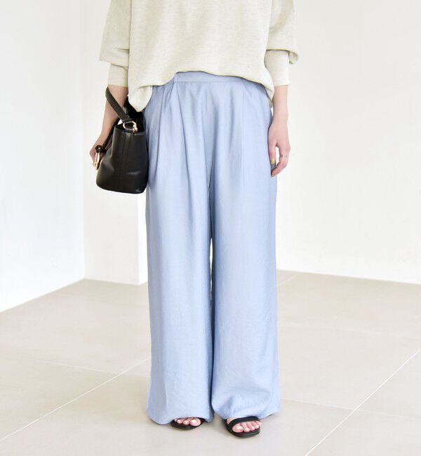 quaranciel「quaranciel:〈洗濯機可能〉タック ワイド イージー パンツ」|その他|