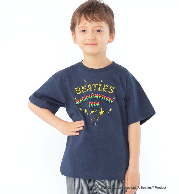 SHIPS KIDS「SHIPS KIDS:100～130cm /【THE BEATLES（ザ・ビートルズ）】半袖 Tシャツ」|Tシャツ・カットソー|