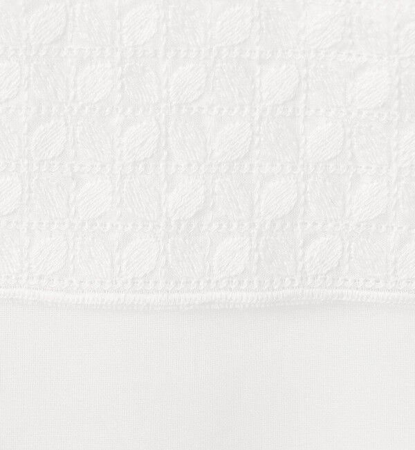 TOMORROWLAND collection「リーフエンブロイダリー コンビプルオーバーブラウス」|シャツ・ブラウス|