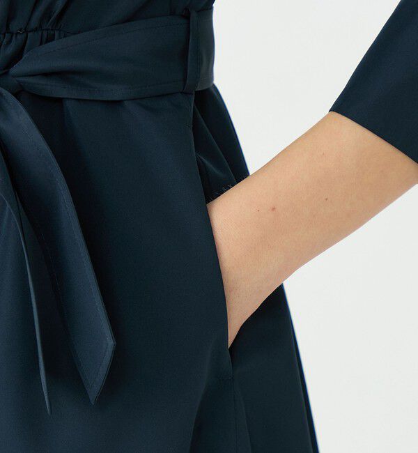 Ballsey「プリーツコンビ シャツワンピース」|ワンピース|