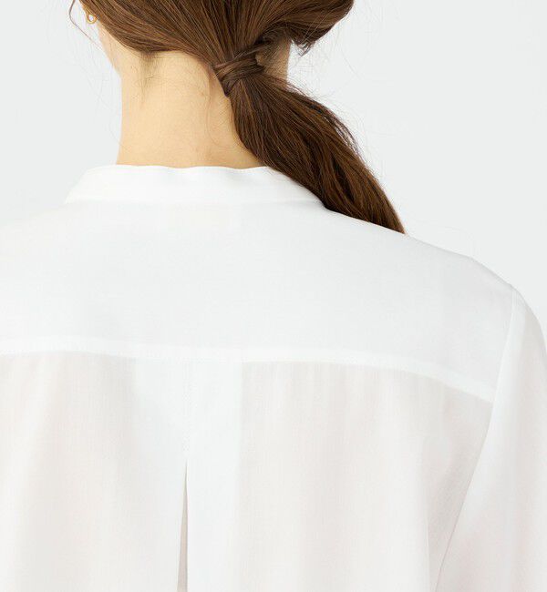 Ballsey「ジュエルコットン プチスタンドブラウス」|シャツ・ブラウス|