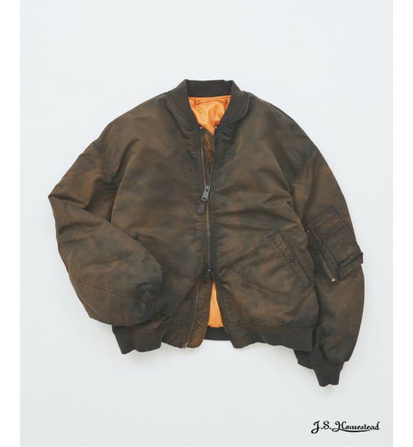 J.S.Homestead「J.S.Homestead / ダークリー MA-1」|ブルゾン・スタジャン|ブラック