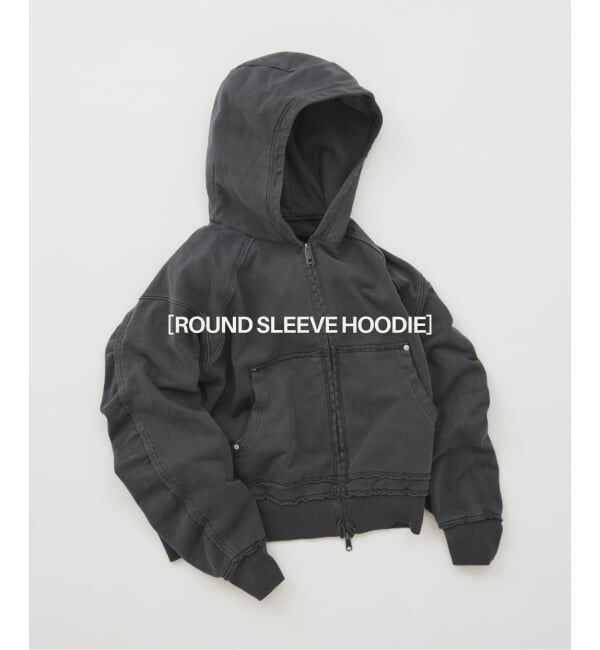 JOURNAL STANDARD「ラウンド スリーブ フーディ」|パーカー|ブラック A