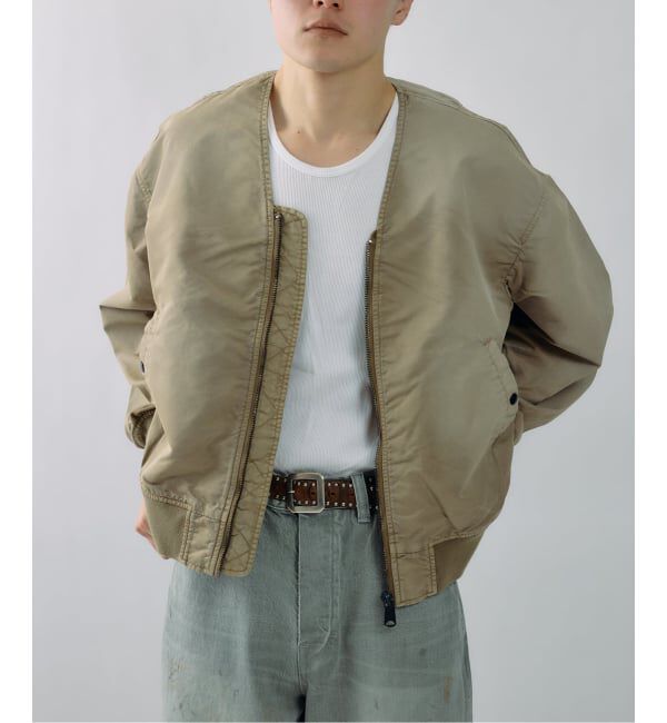 J.S.Homestead「J.S.Homestead / ノー カラー MA-1」|ブルゾン・スタジャン|