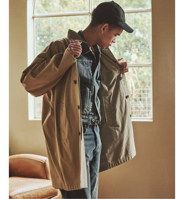 JOURNAL STANDARD「チェック リバーシブル ステンカラー コート」|ステンカラーコート|