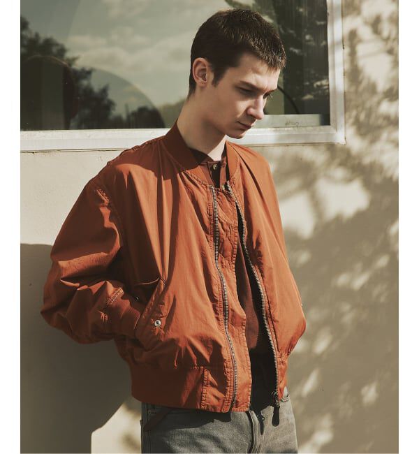 JOURNAL STANDARD「オーバー フィット ライト ボンバー ガーメントダイ ブルゾン」|ブルゾン・スタジャン|