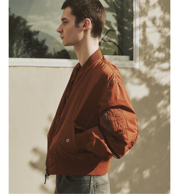 JOURNAL STANDARD「オーバー フィット ライト ボンバー ガーメントダイ ブルゾン」|ブルゾン・スタジャン|