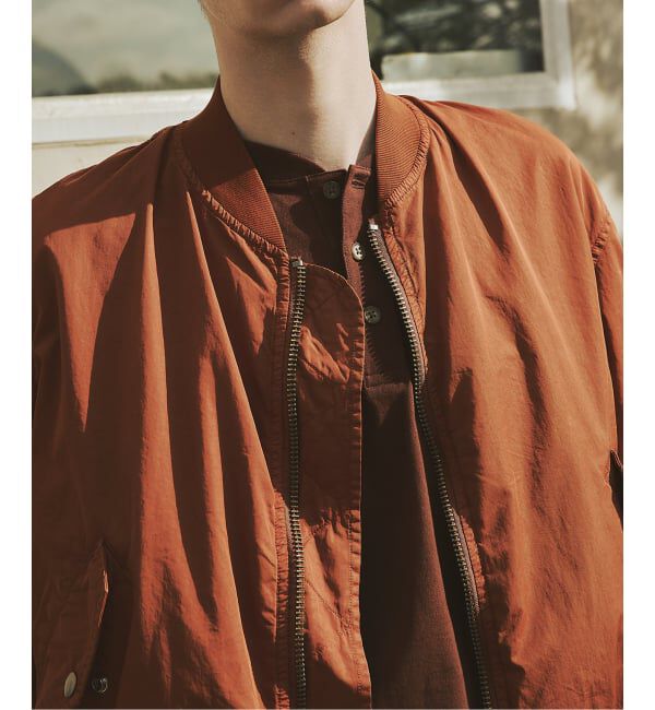 JOURNAL STANDARD「オーバー フィット ライト ボンバー ガーメントダイ ブルゾン」|ブルゾン・スタジャン|